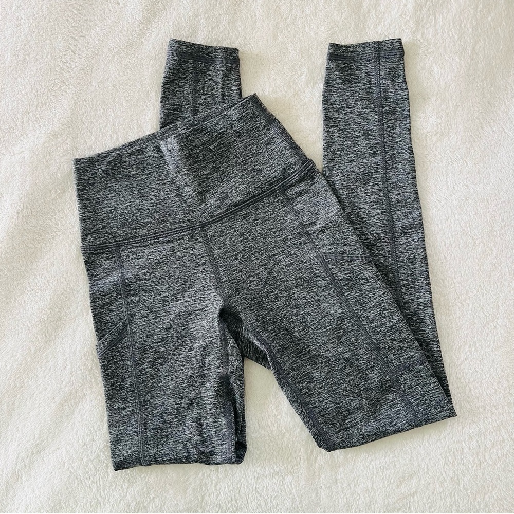 Aerie Warm Up High Rise Leggings Marbled Grey - Size XS
